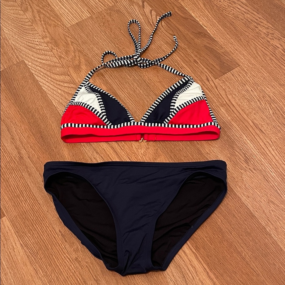 Tommy Hilfiger Red and Navy Bikini